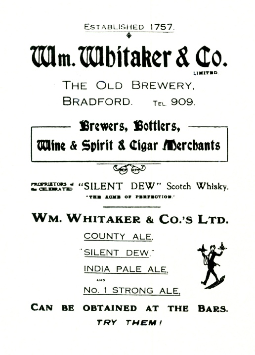 Bradford Alhambra Theatre programme advert 1914